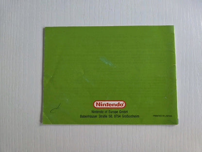 Game Boy Classic Nintendo World Cup Spielanleitung Instruction Booklet NOE