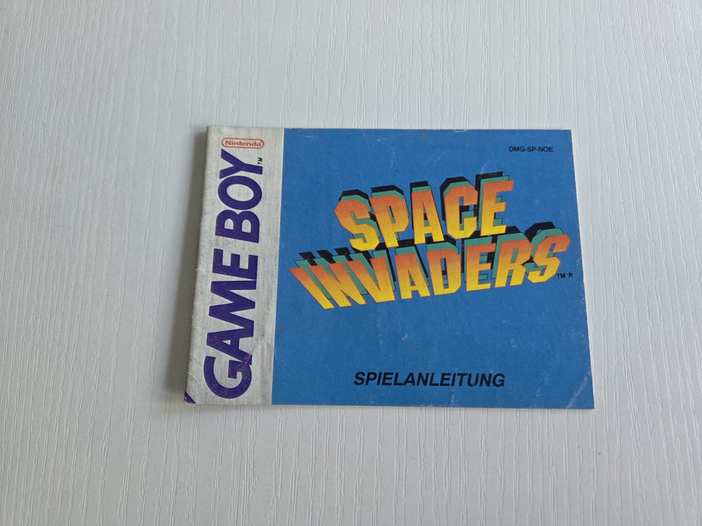 Nintendo Game Boy Classic Space Invaders Spielanleitung Instruction Booklet NOE