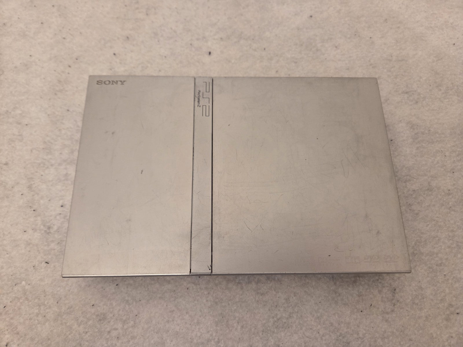 PS2 Playstation 2 Slim Konsole Console mit Controller + Kabeln Silber Silver