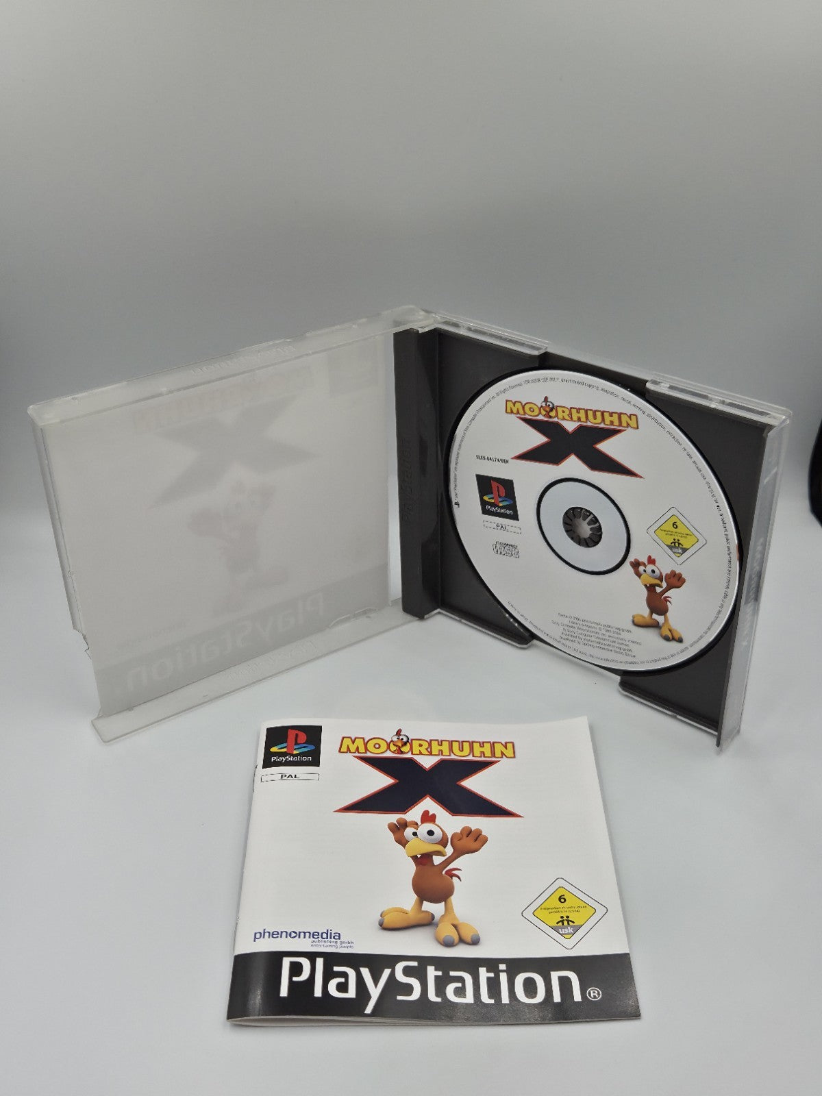 PS1 Playstation 1 Spiel Moorhuhn X mit OVP und Anleitung Deutsch
