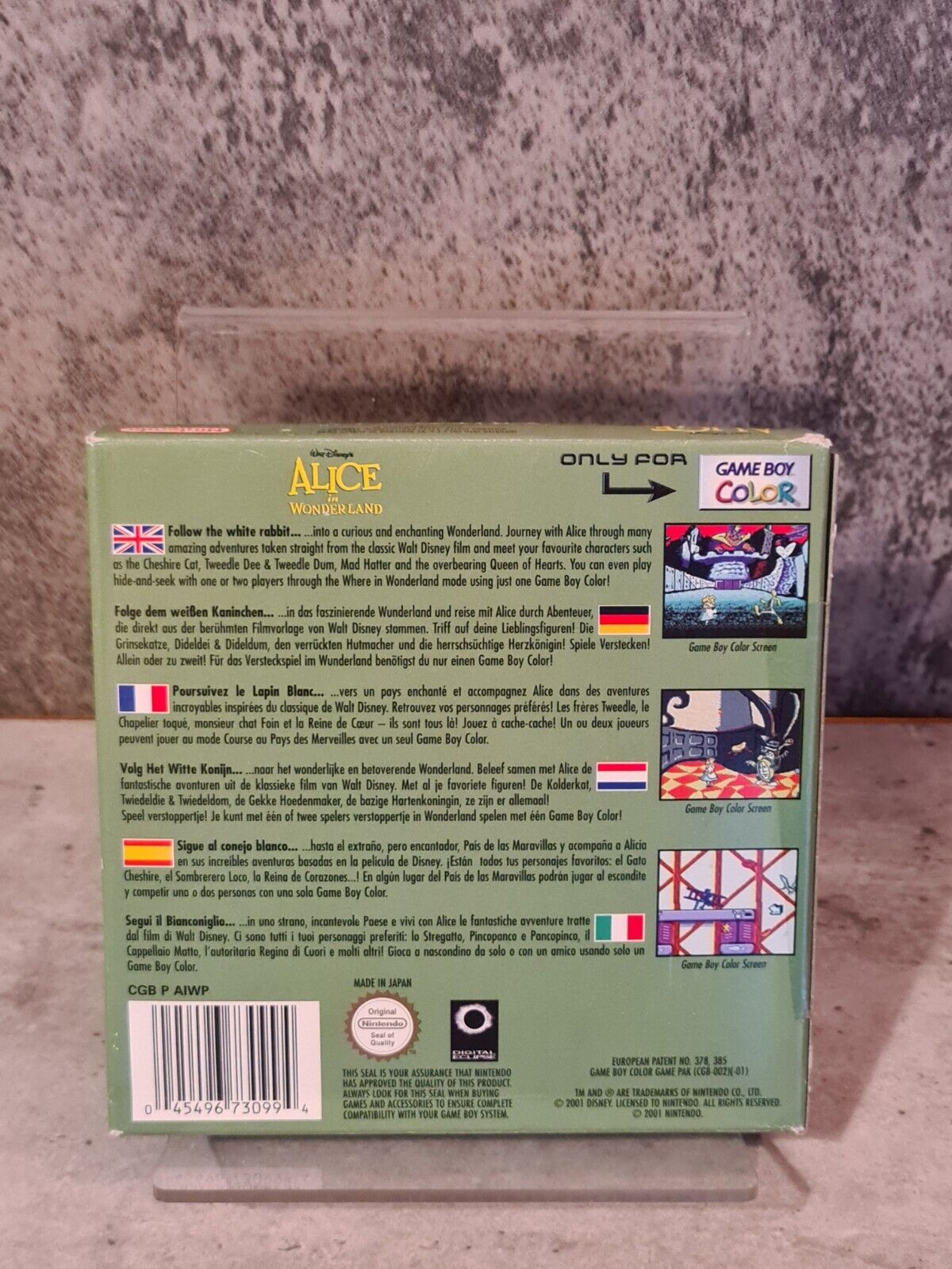 Nintendo Game Boy Color Alice in Wonderland mit OVP und Anleitung EUR - T-Retro-Games 