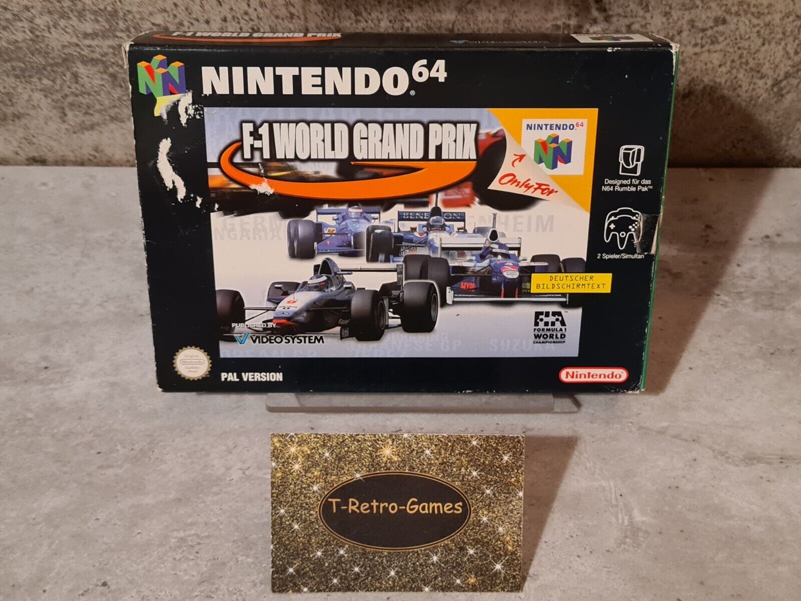 N64 Nintendo 64 F-1 World Grand Prix mit OVP und Anleitung NOE - T-Retro-Games 