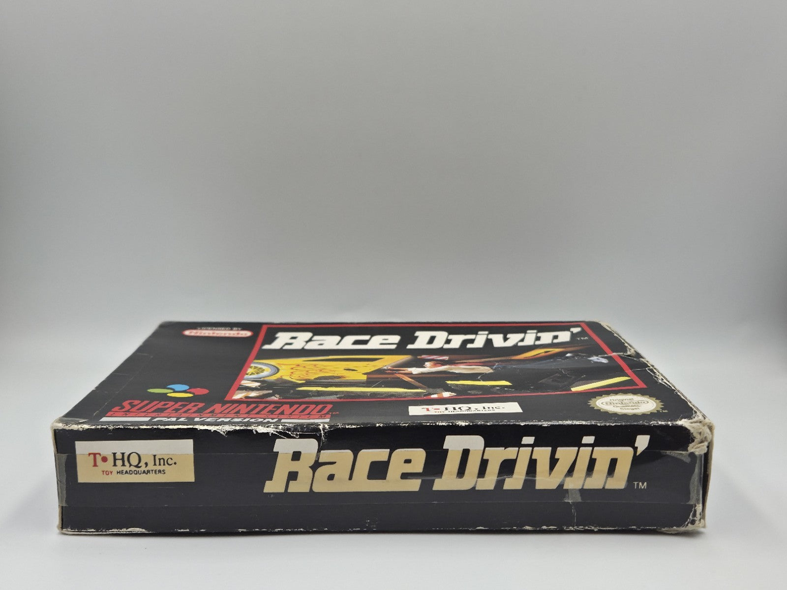SNES Super Nintendo Spiel Race Drivin' mit OVP und Anleitung NOE