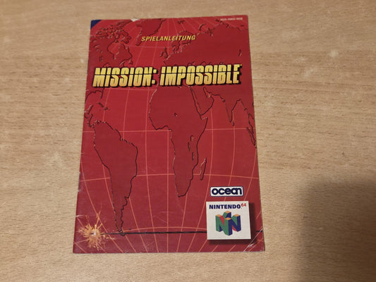 N64 Nintendo 64 Mission Impossible Spielanleitung Instruction Booklet NOE