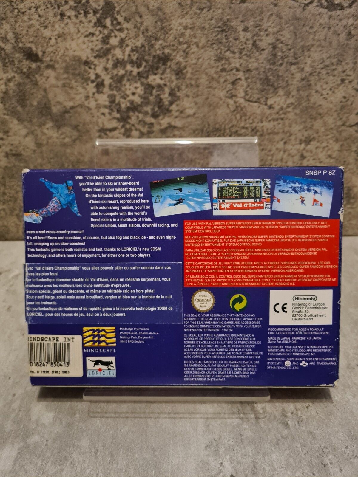 SNES Super Nintendo Val D'Isere Championship mit OVP und Anleitung EUR - T-Retro-Games 