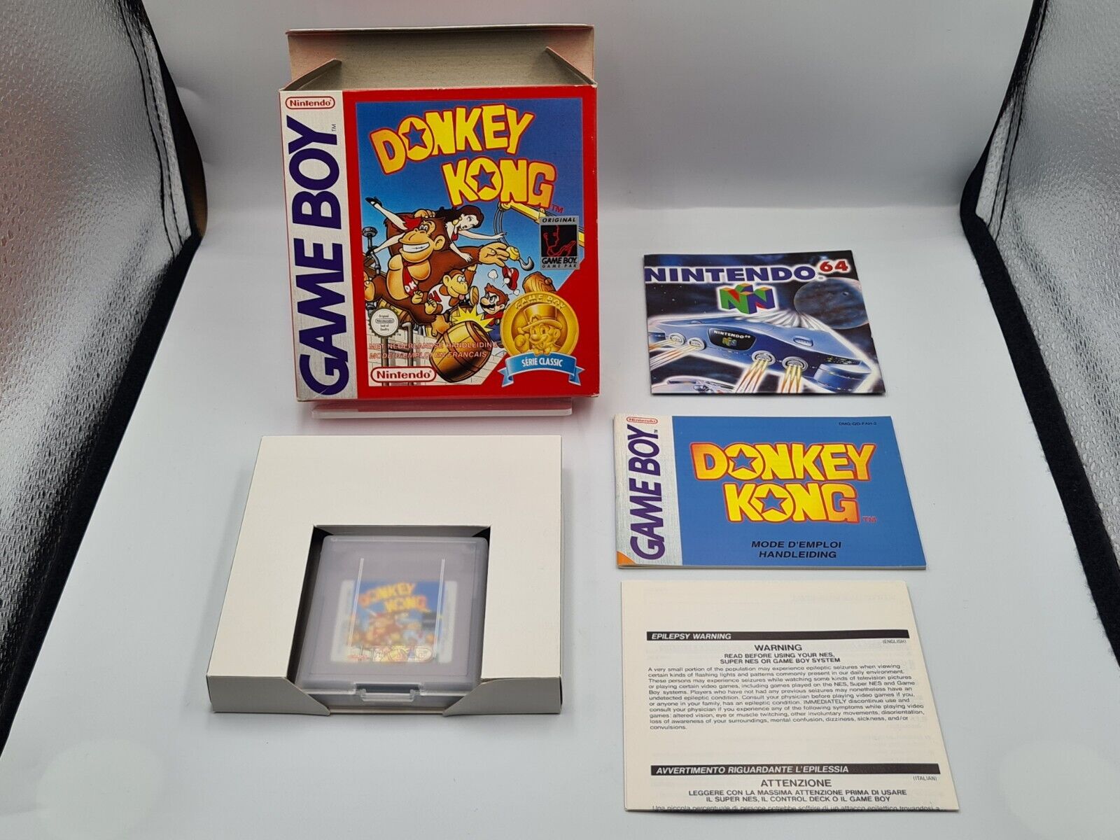Nintendo Game Boy Classic Donkey Kong mit OVP und Anleitung FAH - T-Retro-Games 