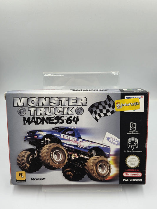 N64 Nintendo 64 Monster Truck Madness 64 mit OVP und Anleitung EUR