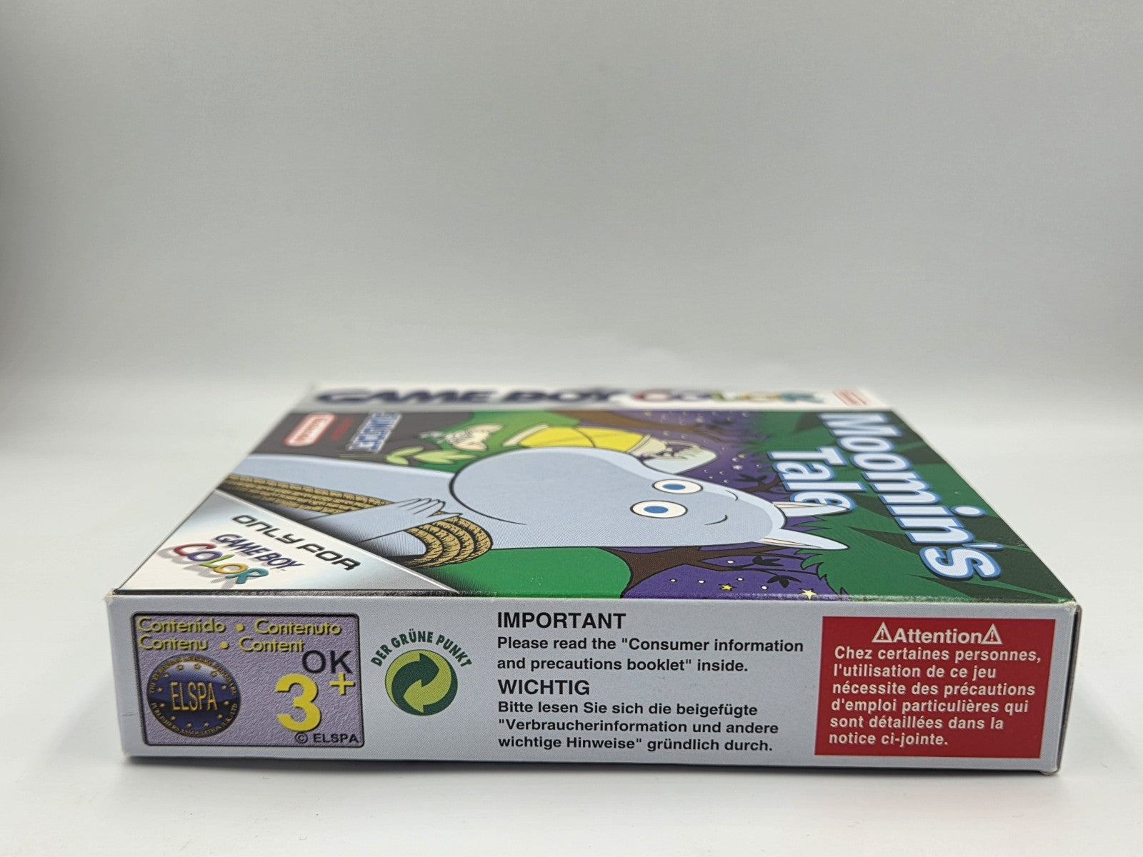 Nintendo Game Boy Color Spiel Moomin's Tale mit OVP +Anleitung EUR