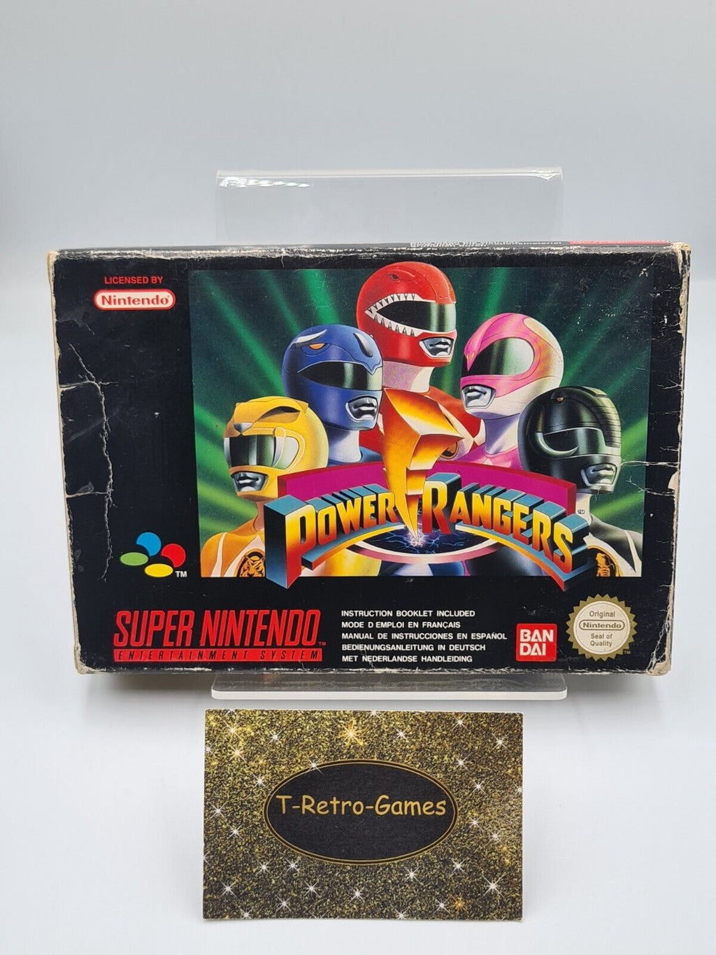 SNES Super Nintendo Power Rangers mit OVP und Anleitung EUR - T-Retro-Games 