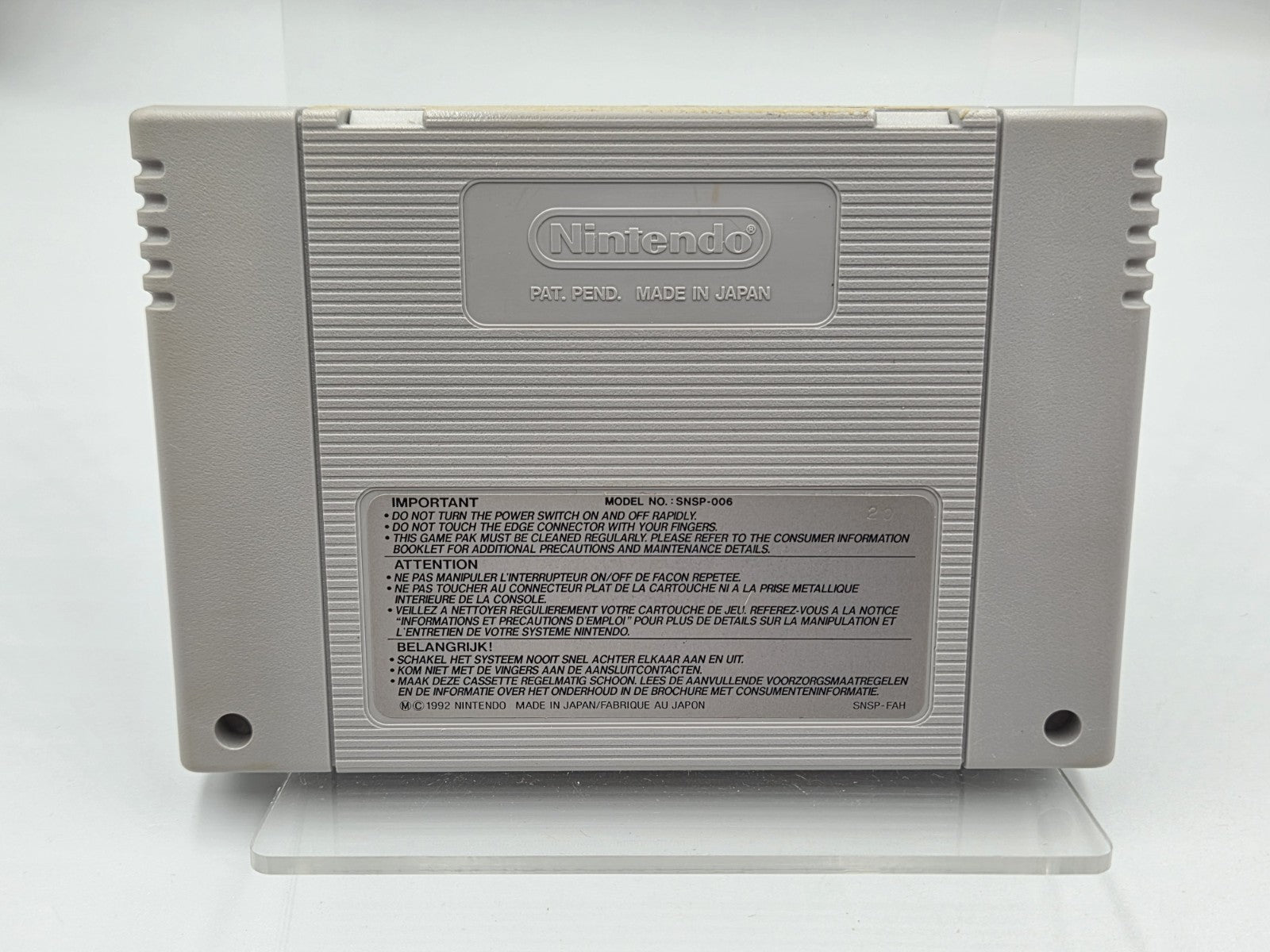 SNES Super Nintendo Skyblazer Modul FAH