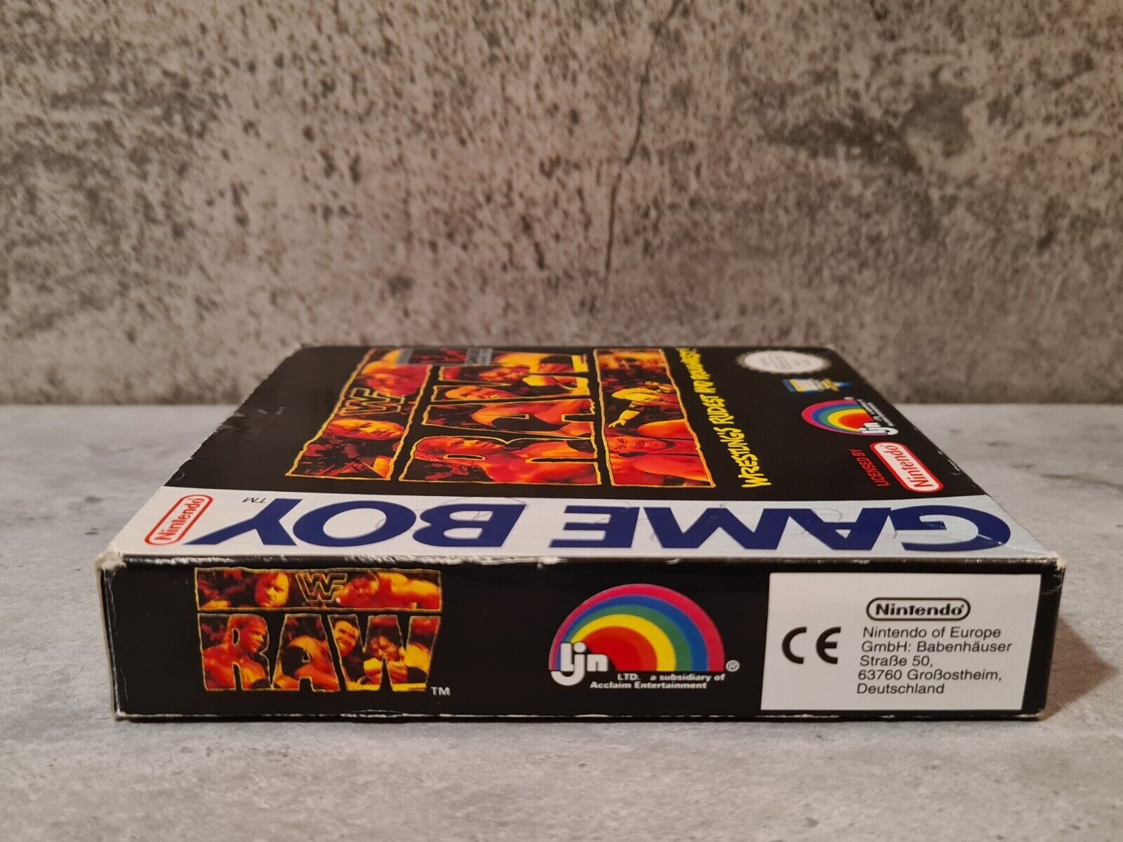 Nintendo Game Boy Classic WWF Raw mit OVP und Anleitung EUR - T-Retro-Games 