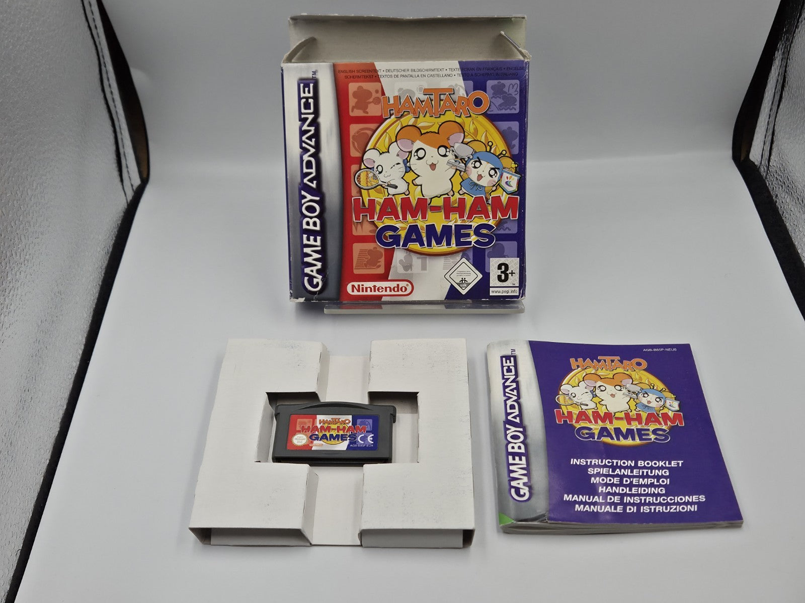 Nintendo Game Boy Advance Hamtaro Ham-Ham Games mit OVP und Anleitung EUR