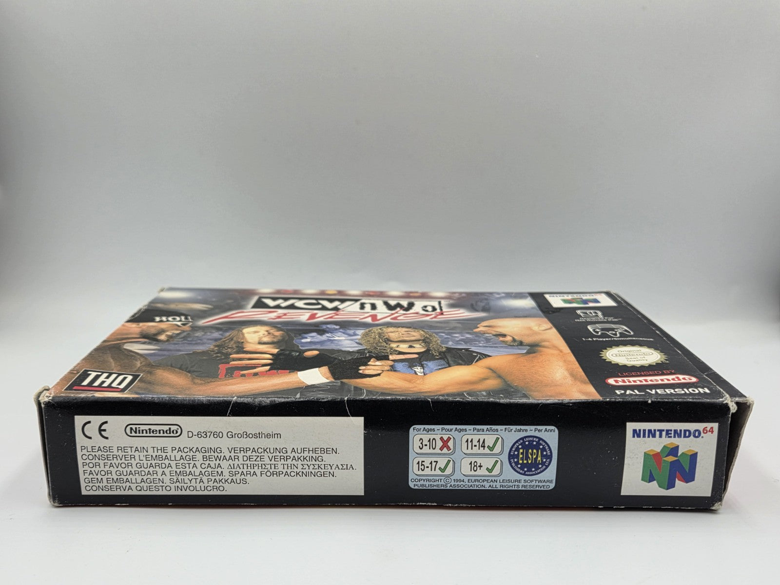 N64 Nintendo 64 WCW/NWO Revenge mit OVP und Anleitung EUR