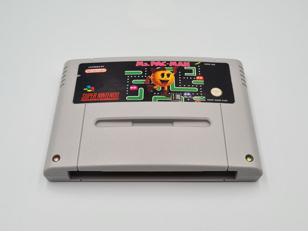SNES Super Nintendo Ms. Pac-Man mit OVP und Anleitung EUR - T-Retro-Games 