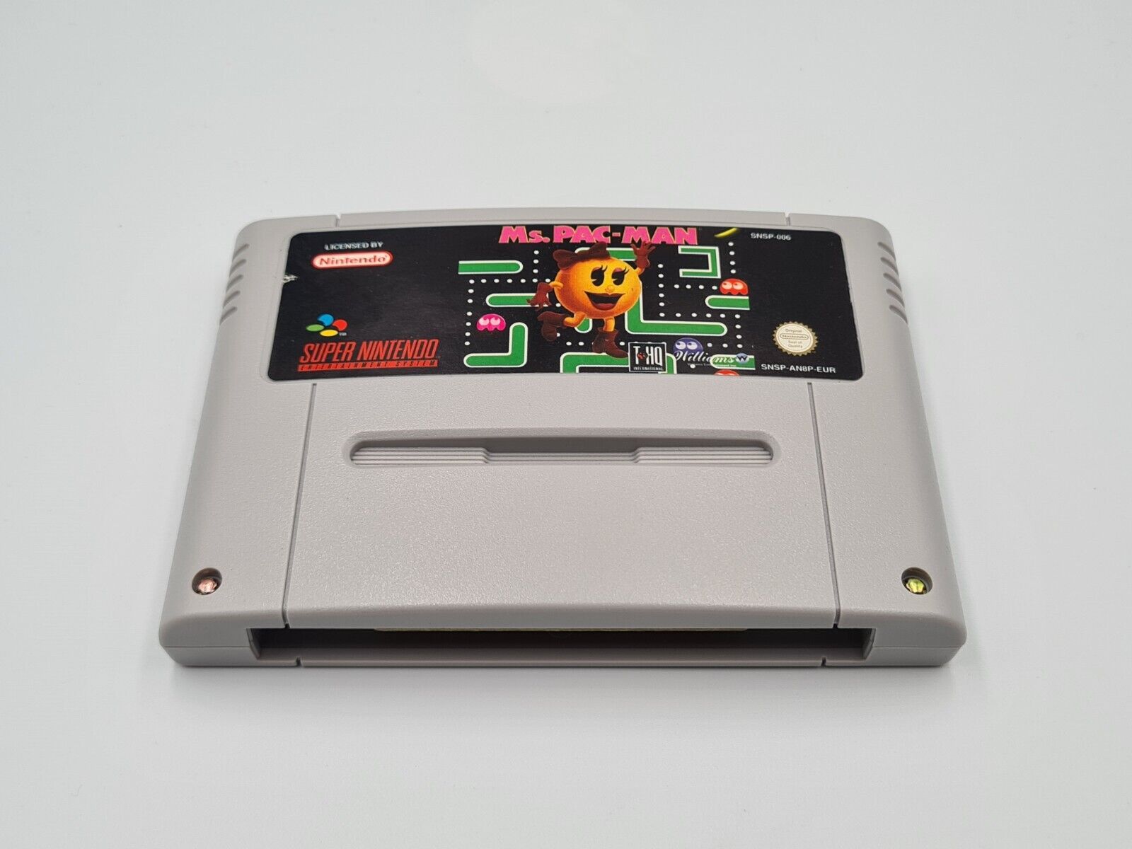 SNES Super Nintendo Ms. Pac-Man mit OVP und Anleitung EUR - T-Retro-Games 