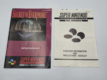 SNES Super Nintendo Secret of Evermore mit OVP und Anleitung + Poster UKV