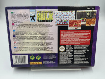 SNES Super Nintendo The Incredible Hulk mit OVP und Anleitung EUR