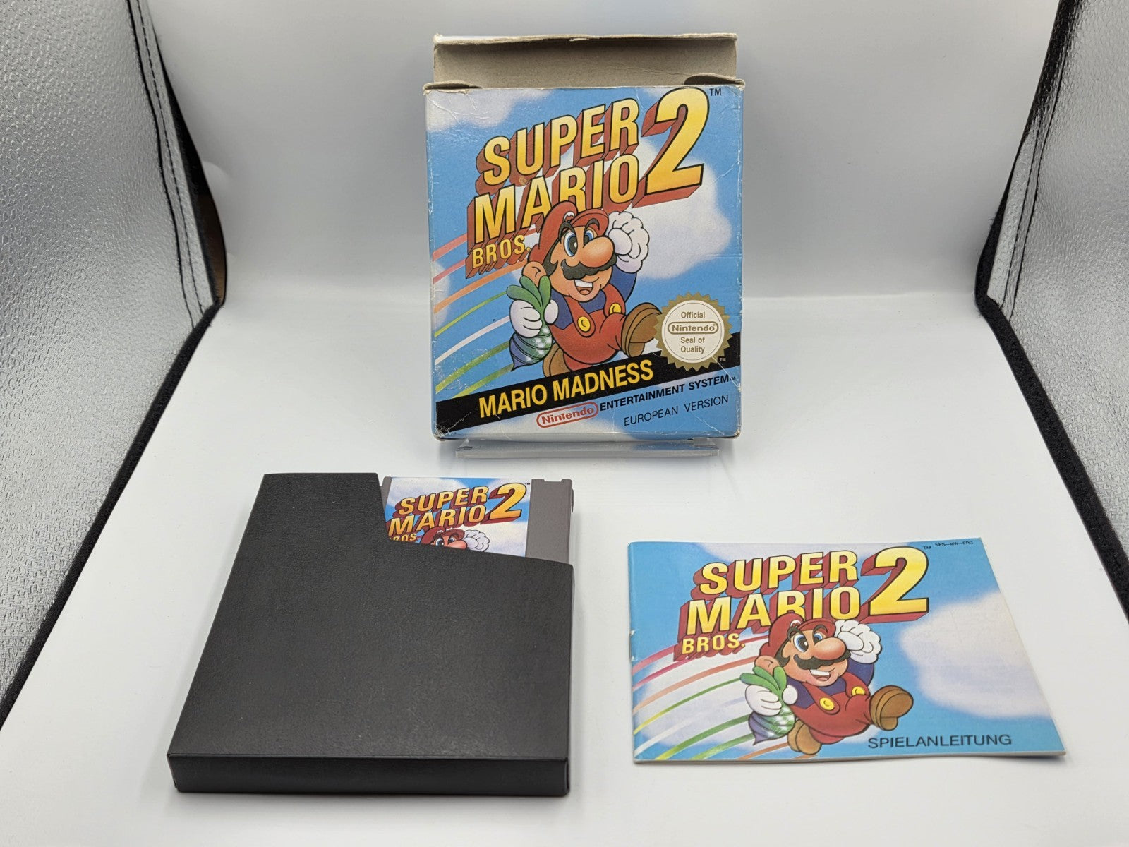 Nintendo NES Super Mario Bros. 2 mit OVP und Anleitung European Version