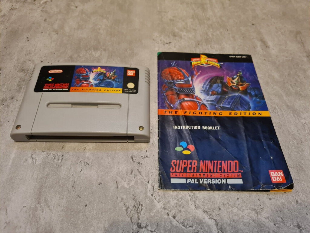 SNES Super Nintendo Power Rangers The Fighting Edition mit OVP und Anleitung UKV - T-Retro-Games 