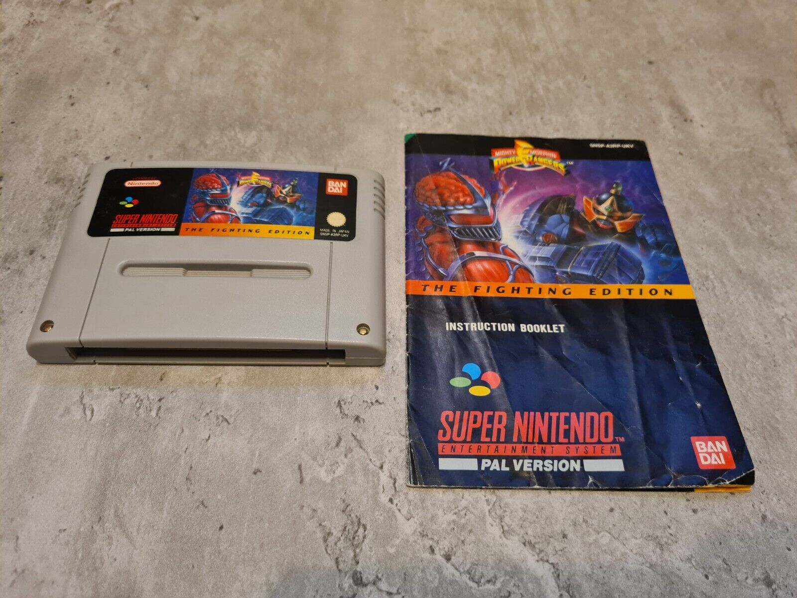 SNES Super Nintendo Power Rangers The Fighting Edition mit OVP und Anleitung UKV - T-Retro-Games 