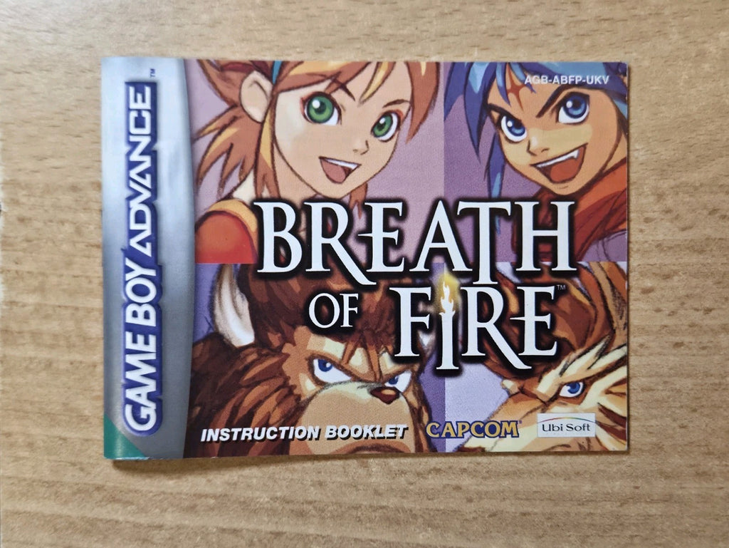Nintendo Game Boy Advance Breath of Fire Spielanleitung UKV