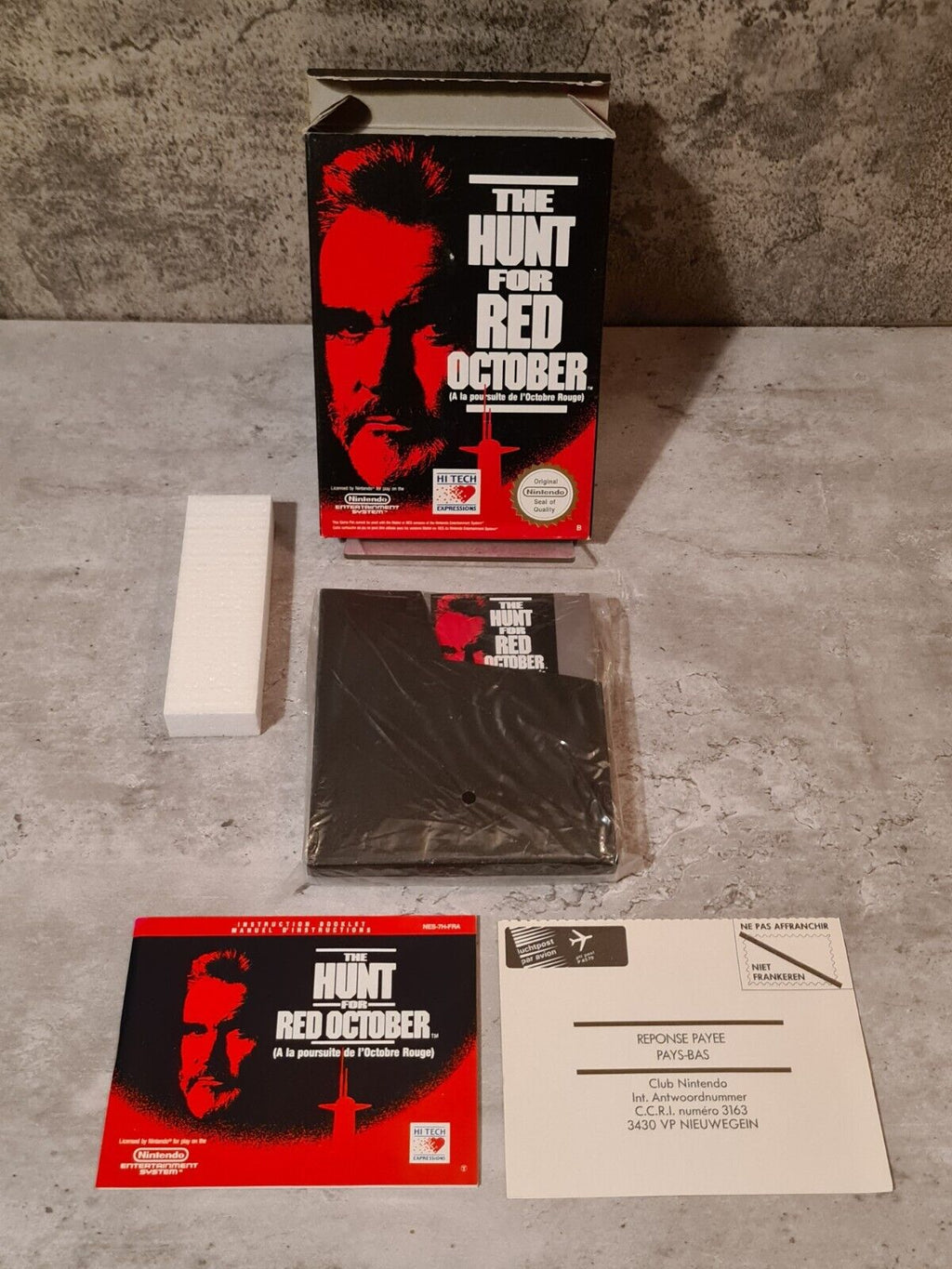Nintendo NES The Hunt for Red October mit OVP und Anleitung FRA - T-Retro-Games 