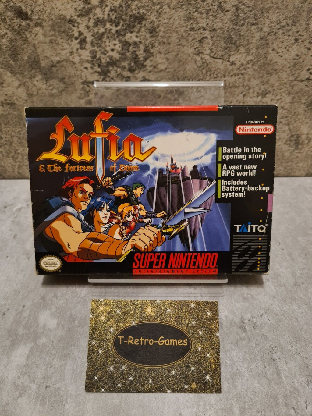SNES Super Nintendo Lufia & The Fortress of Doom mit OVP und Anleitung NTSC-USA - T-Retro-Games 