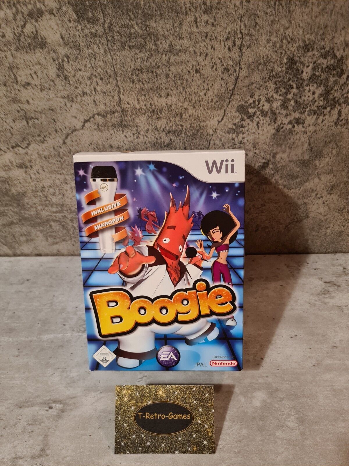 Nintendo Wii Boogie mit OVP und Anleitung + Mikrofon Big Box NOE - T-Retro-Games 