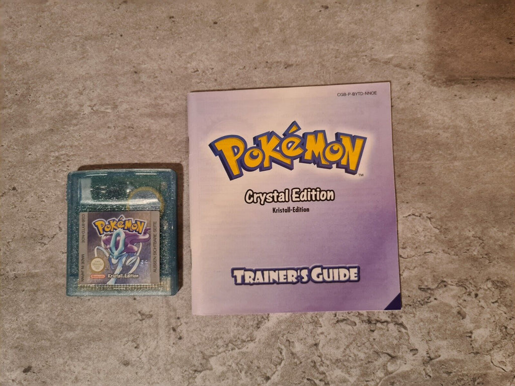Nintendo Game Boy Color Pokemon Kristall Edition mit OVP und Anleitung NOE - T-Retro-Games 