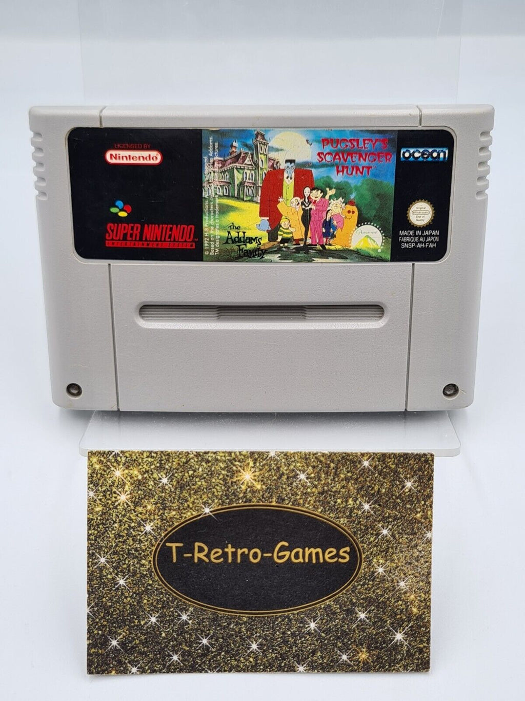 SNES Super Nintendo The Addams Family Pugsley's Scavenger Hunt Modul FAH - T-Retro-Games 