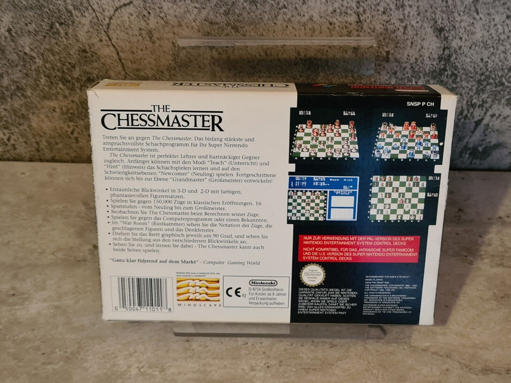SNES Super Nintendo The Chessmaster mit OVP und Anleitung NOE - T-Retro-Games 
