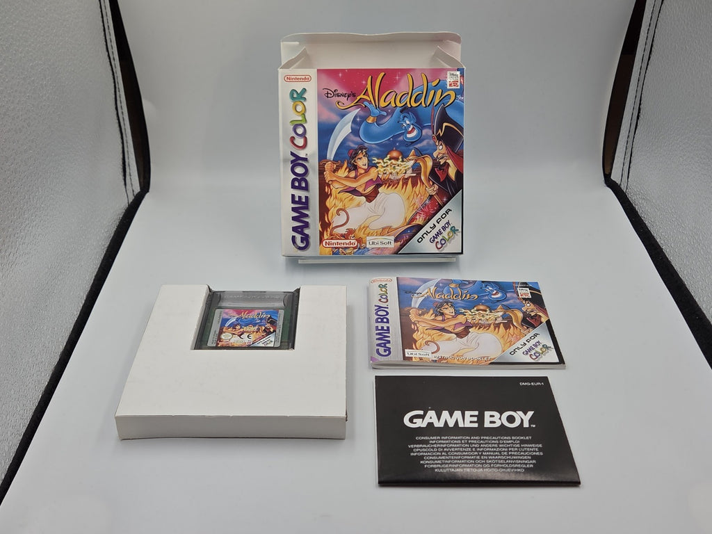 Nintendo Game Boy Color Spiel Disney's Aladdin mit OVP und Anleitung EUR