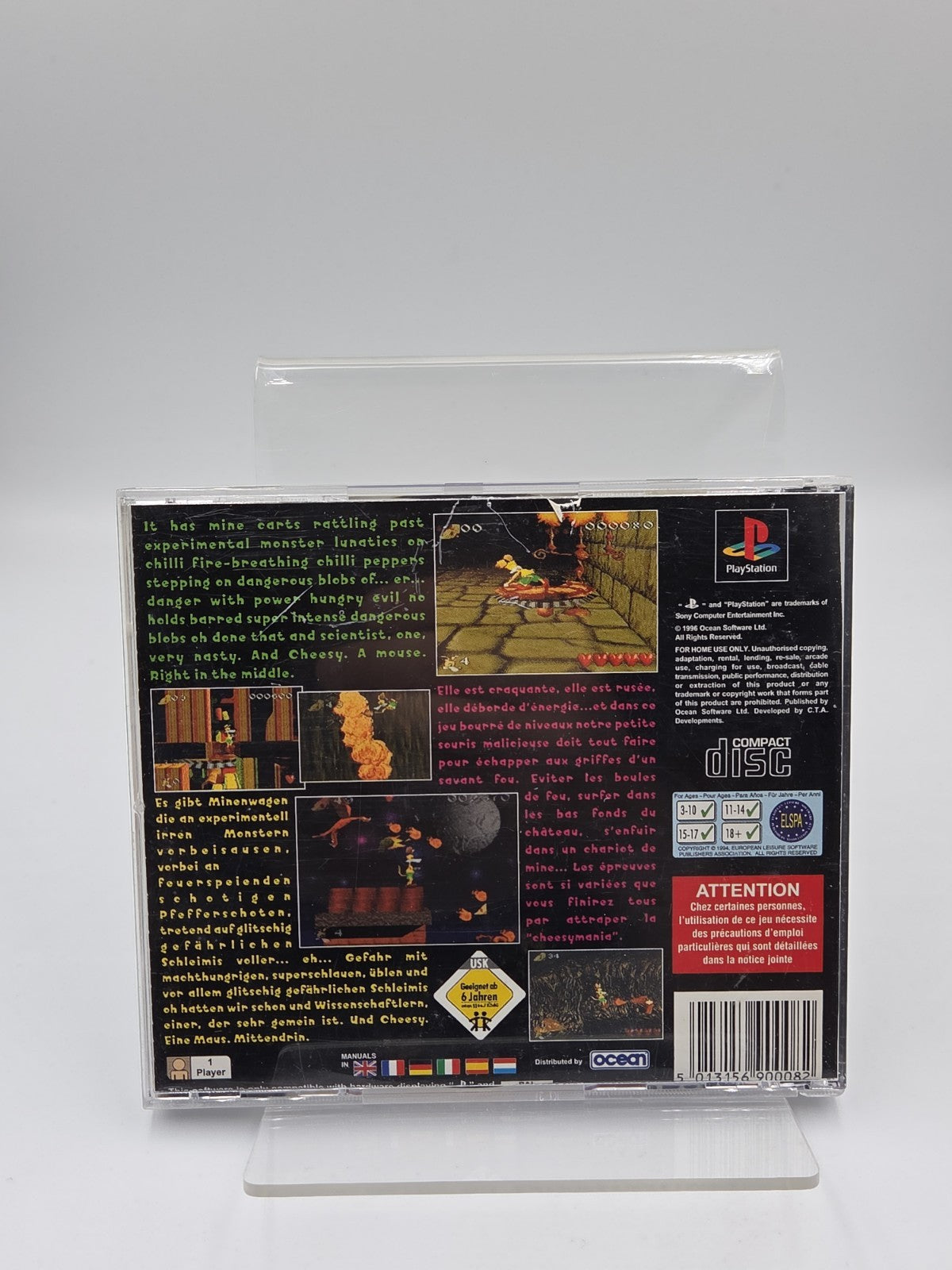 PS1 Playstation 1 Spiel Cheesy mit OVP  Multilingual