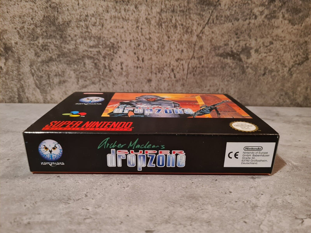 SNES Super Nintendo Super Dropzone mit OVP und Anleitung EUR - T-Retro-Games 