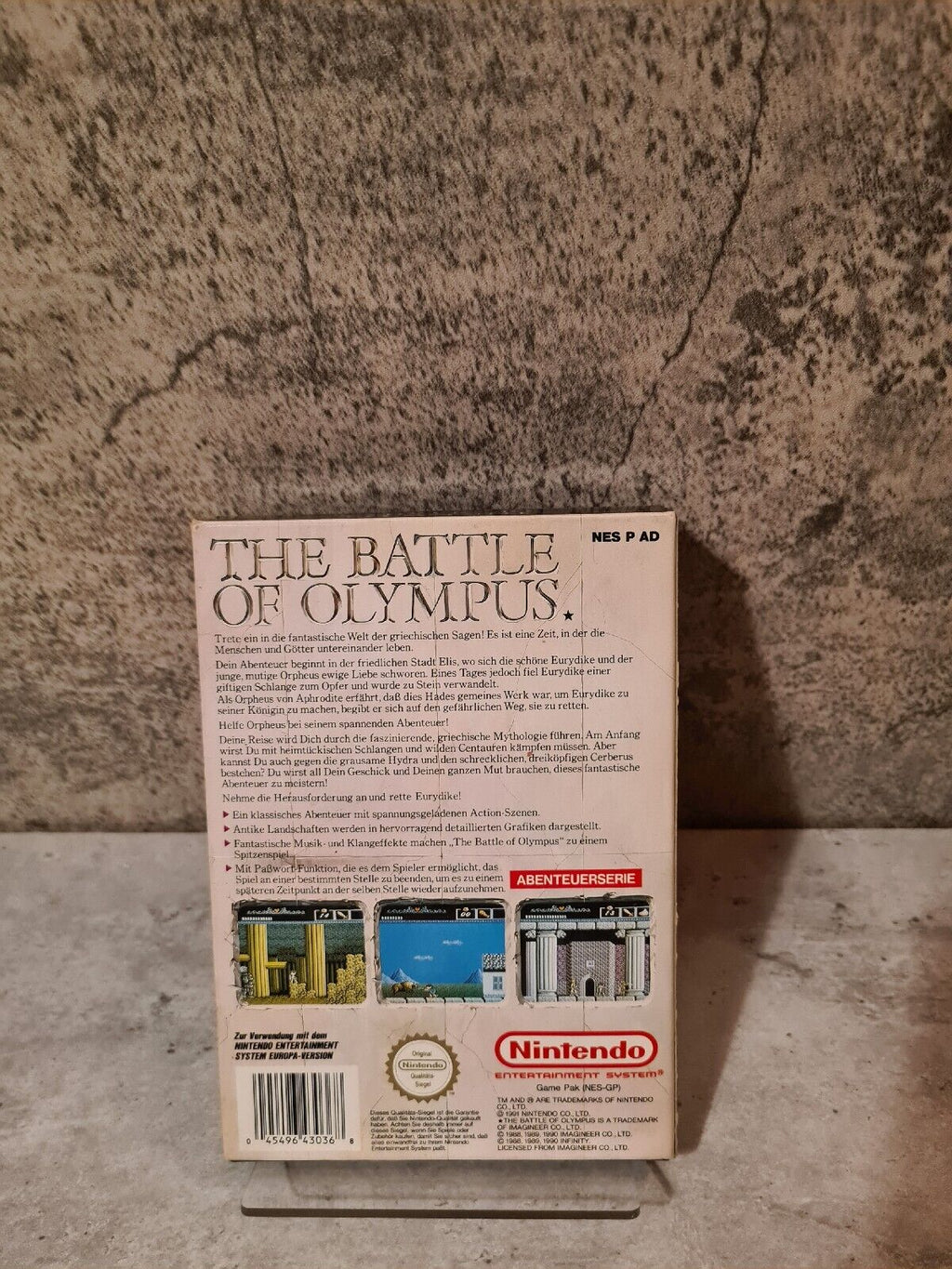 NES The Battle of Olympus mit OVP und Anleitung NOE - T-Retro-Games 