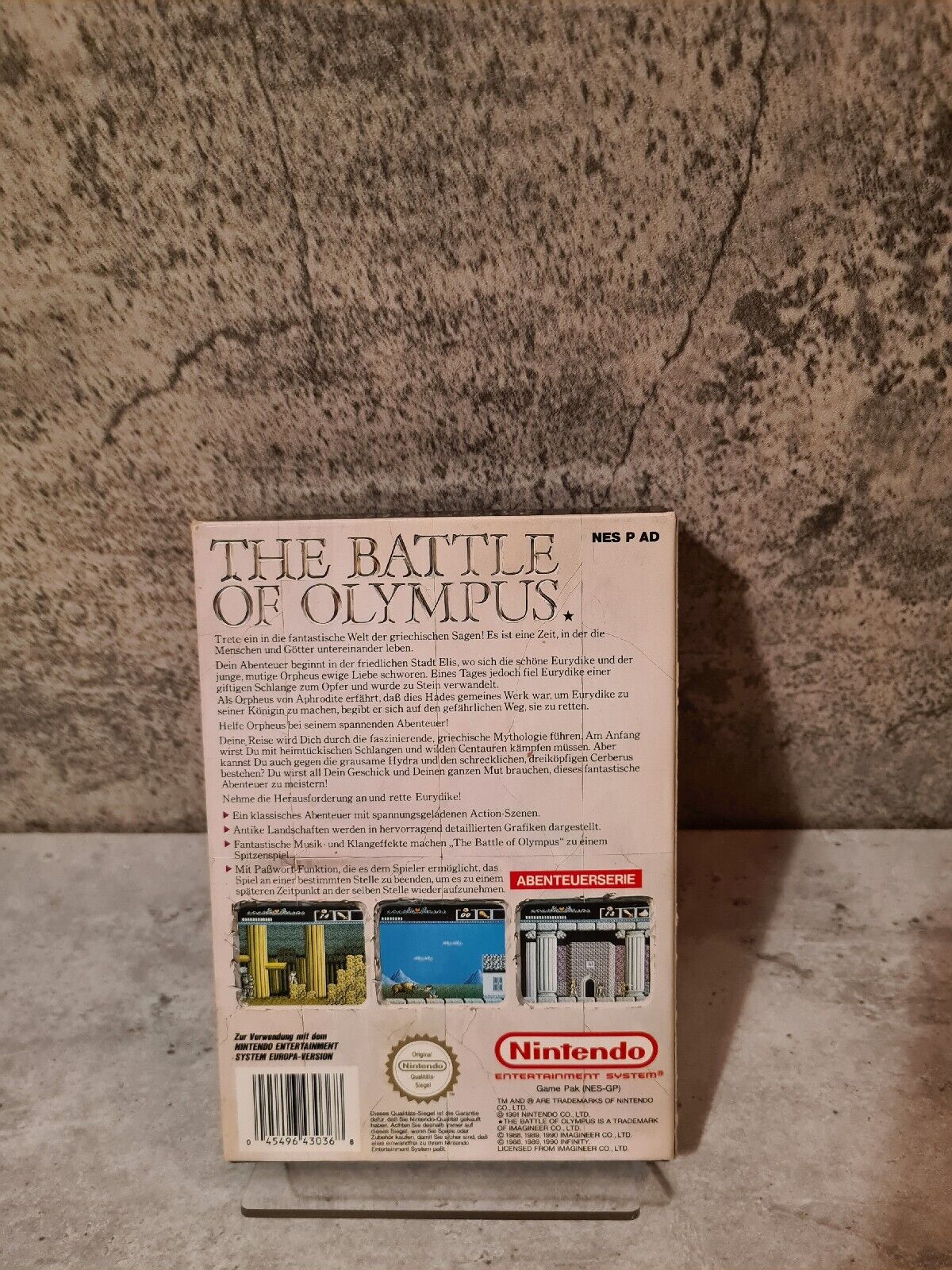 NES The Battle of Olympus mit OVP und Anleitung NOE - T-Retro-Games 