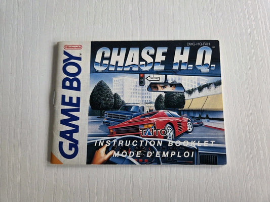 Nintendo Game Boy Classic Chase H.Q. Spielanleitung Instruction Booklet FAH
