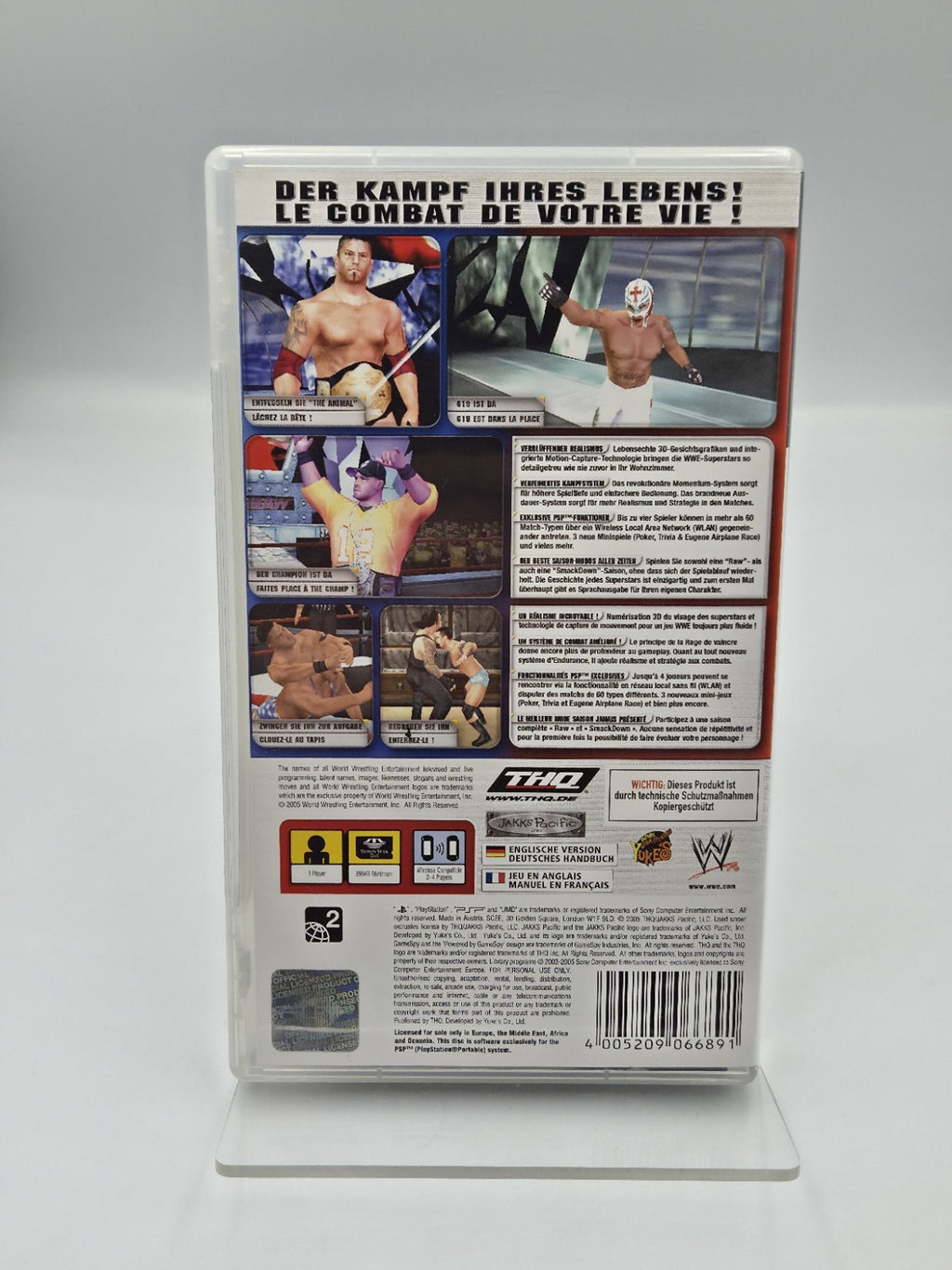Sony PSP Spiel WWF Smackdown vs Raw 2006 mit OVP und Anleitung Multilingual
