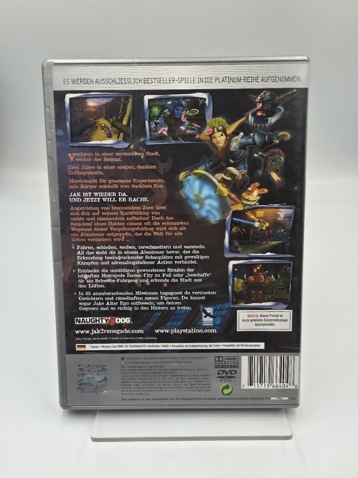 PS2 Playstation 2 Spiel Jak II Renegade mit OVP und Anleitung Deutsch