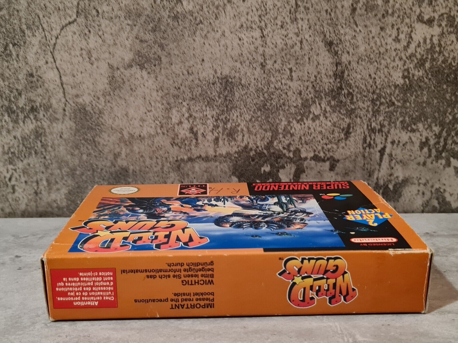 SNES Super Nintendo Wild Guns mit OVP und Anleitung EUR - T-Retro-Games 
