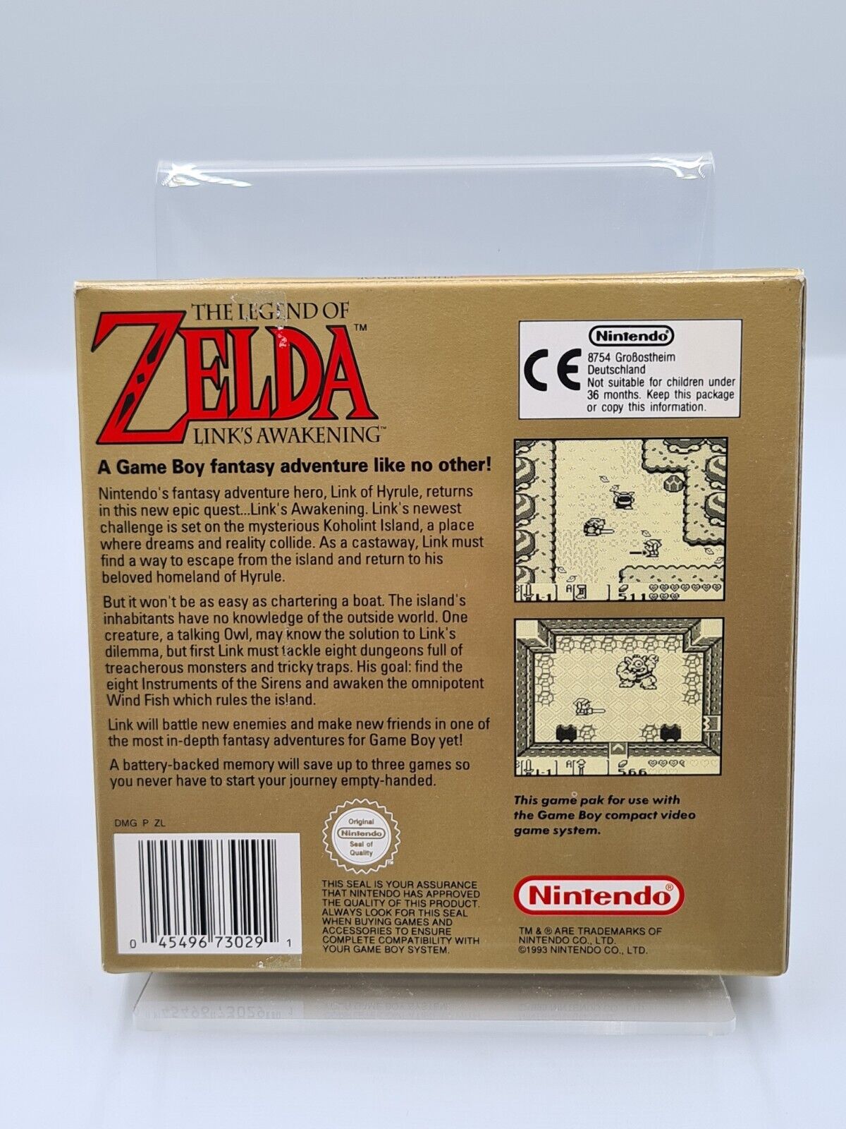 Nintendo Game Boy The Legend of Zelda Link's Awakening mit OVP und Anleitung UKV - T-Retro-Games 