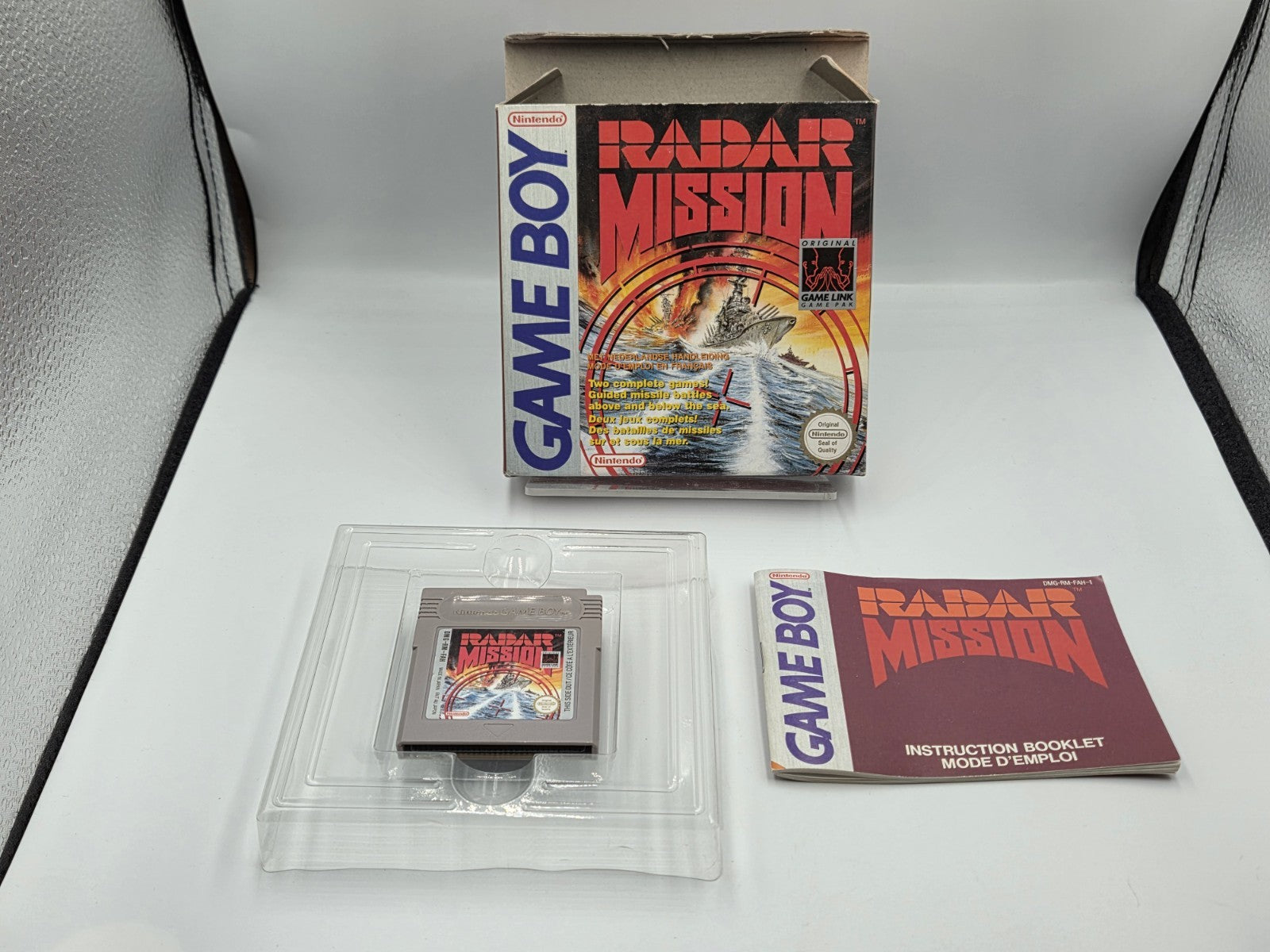 Nintendo Game Boy Classic Spiel Radar Mission mit OVP und Anleitung FAH
