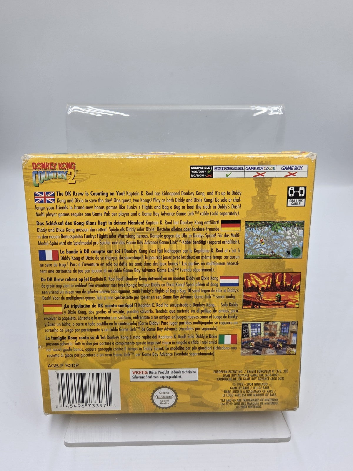 Nintendo Game Boy Advance Donkey Kong Country 2 mit OVP und Anleitung EUR