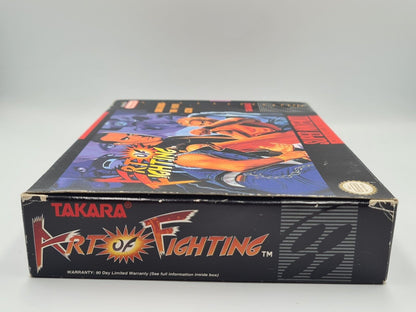 SNES Super Nintendo Art of Fighting mit OVP und Anleitung NTSC-USA - T-Retro-Games 