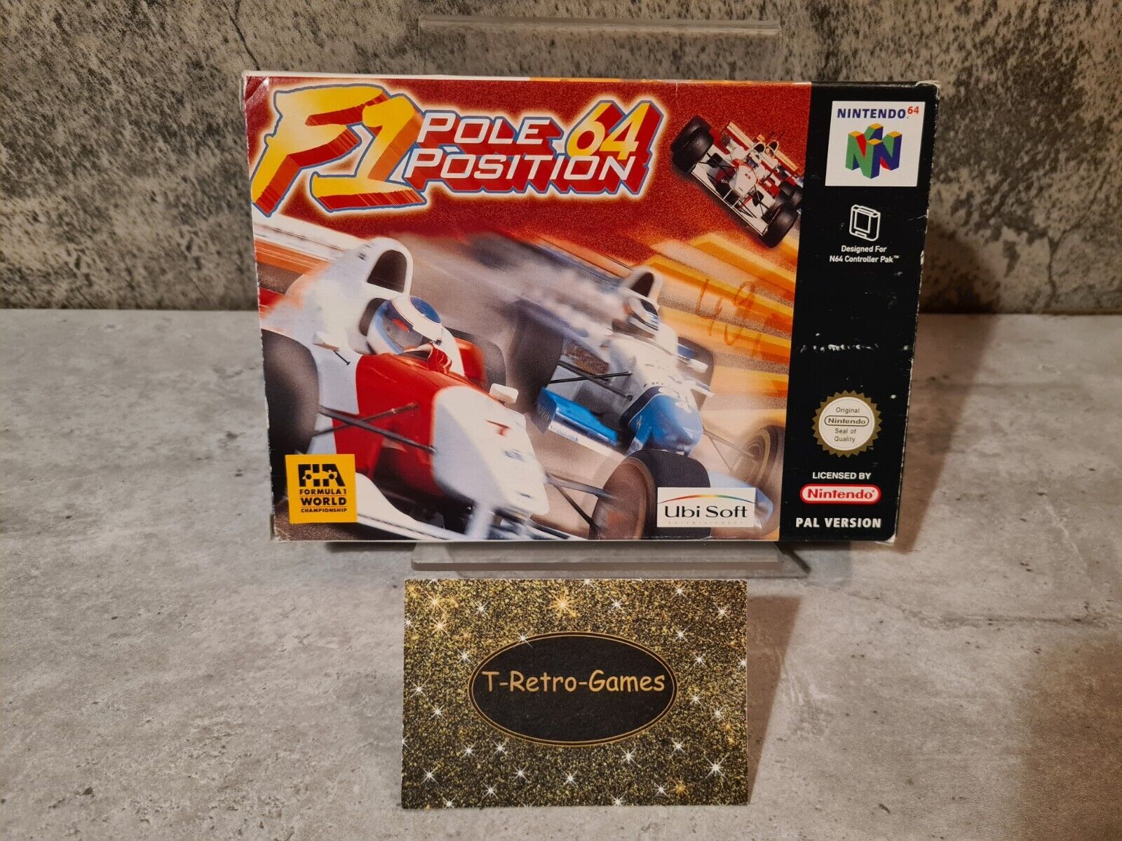 N64 Nintendo 64 F1 Pole Position 64 mit OVP und Anleitung EUR - T-Retro-Games 