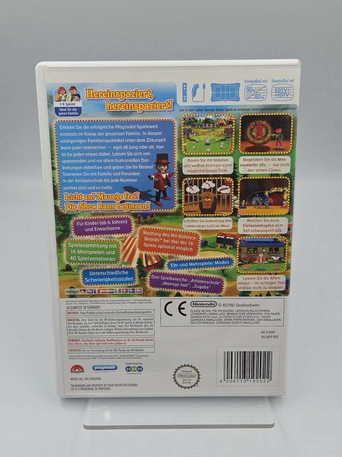 Nintendo Wii Spiel Playmobil Circus Manege Frei mit OVP und Anleitung NOE