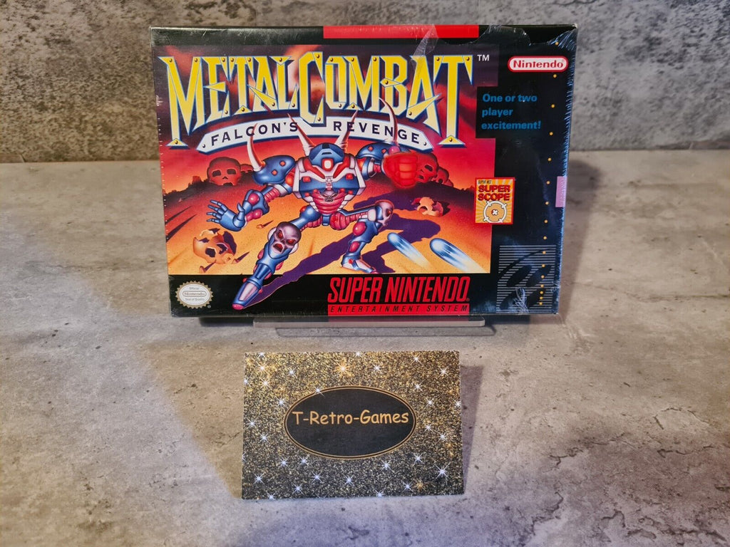 SNES Super Nintendo Metal Combat Falcon's Revenge Neu Sealed NTSC USA - T-Retro-Games 