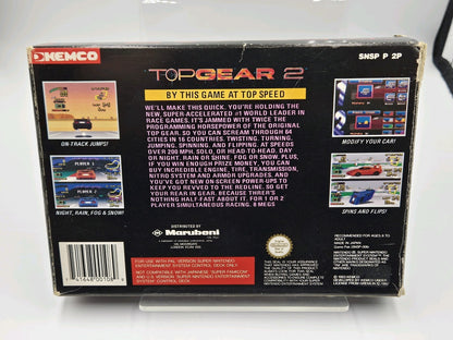 SNES Super Nintendo TopGear2 mit OVP und Anleitung UKV