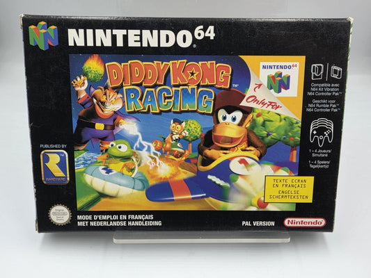 N64 Nintendo 64 Diddy Kong Racing mit OVP und Anleitung FAH