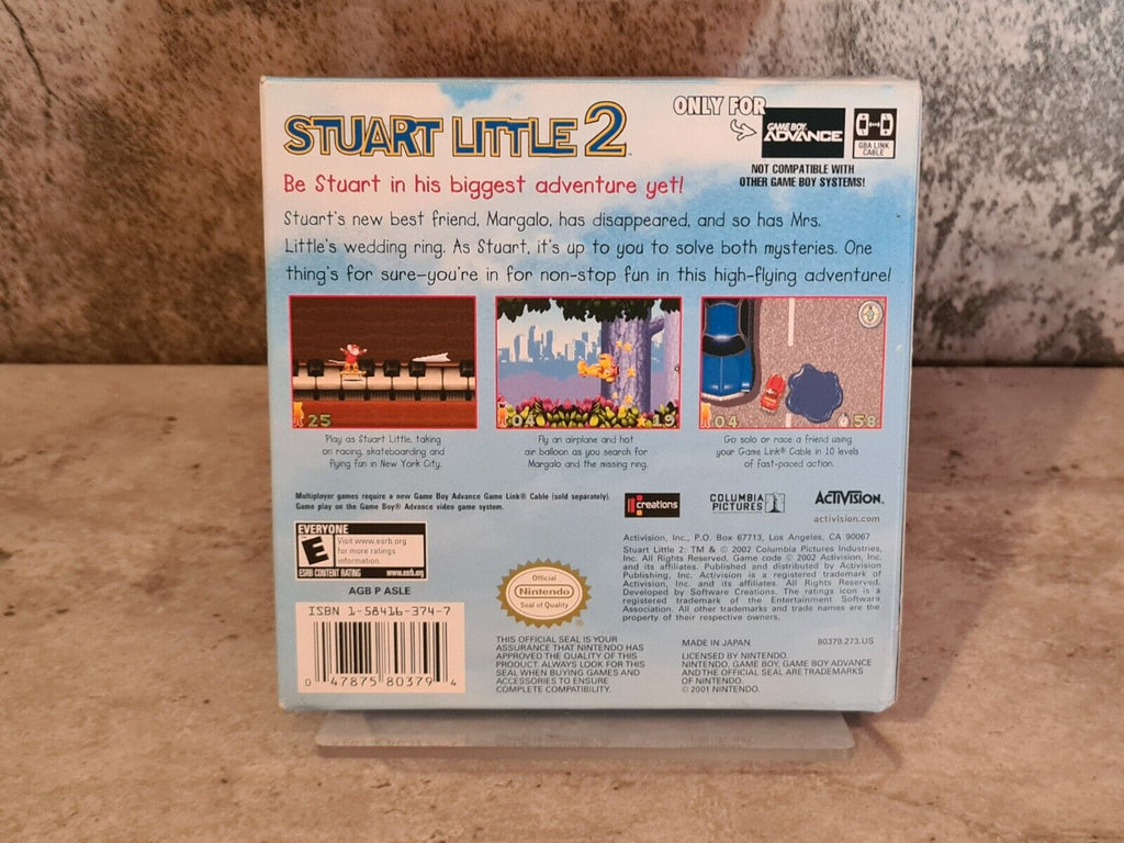 Nintendo Game Boy Advance Spiel Stuart Little 2 mit OVP und Anleitung USA - T-Retro-Games 